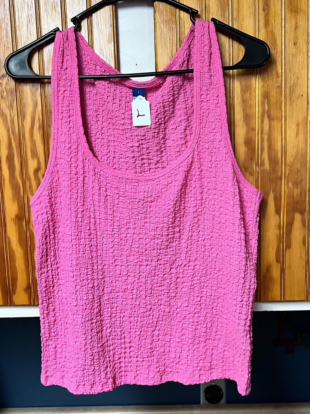 Old navy Womens Textured Tank Top - Pink size L